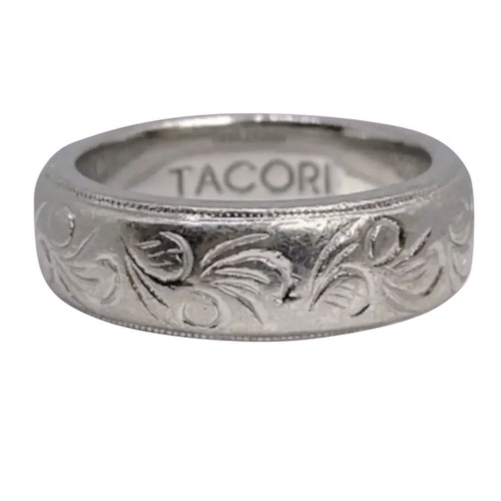 COPY - Genuine Tacori Sterling Silver Patterned Band Ring